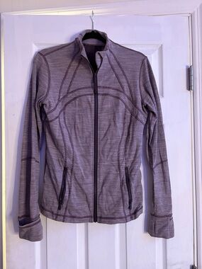 lululemon athletica Heathered Lavender Full-Zip Utility Jacket